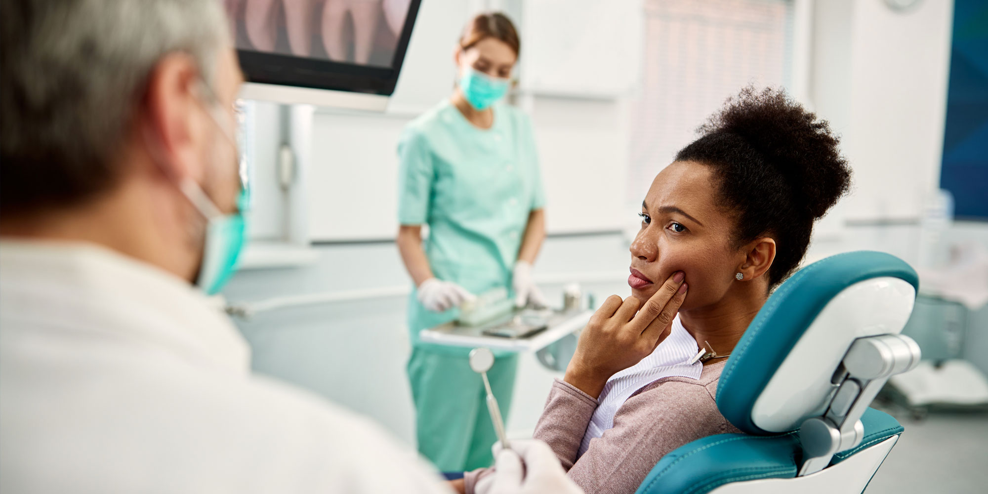 root canal patient experiencing pain
