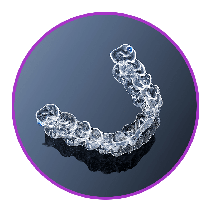 clear aligner on counter
